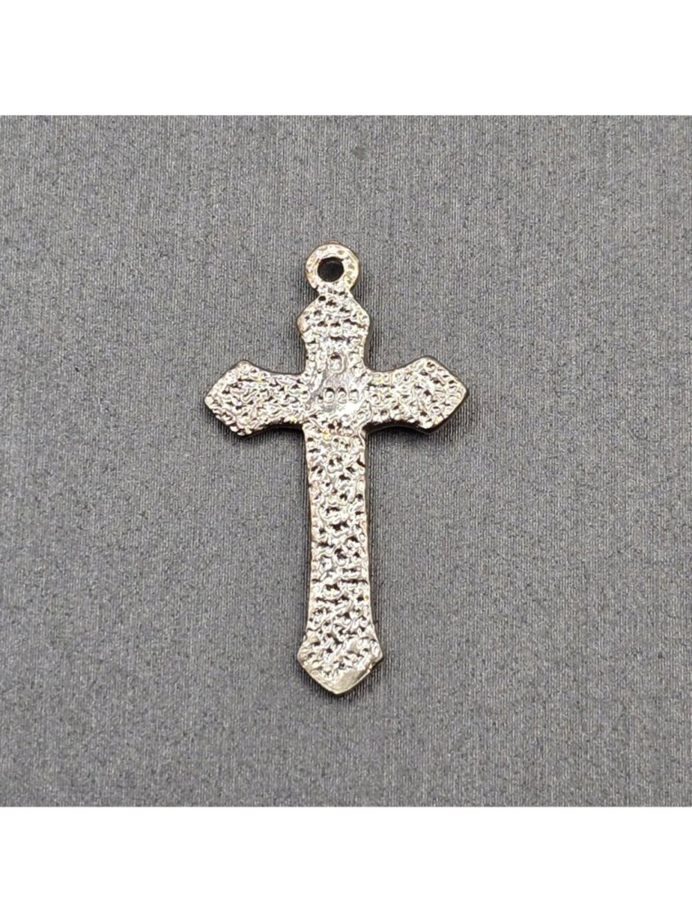 Vintage Sterling Silver Crucifix Pendant 1" Religious Cross Signed S - Picture 3 of 8